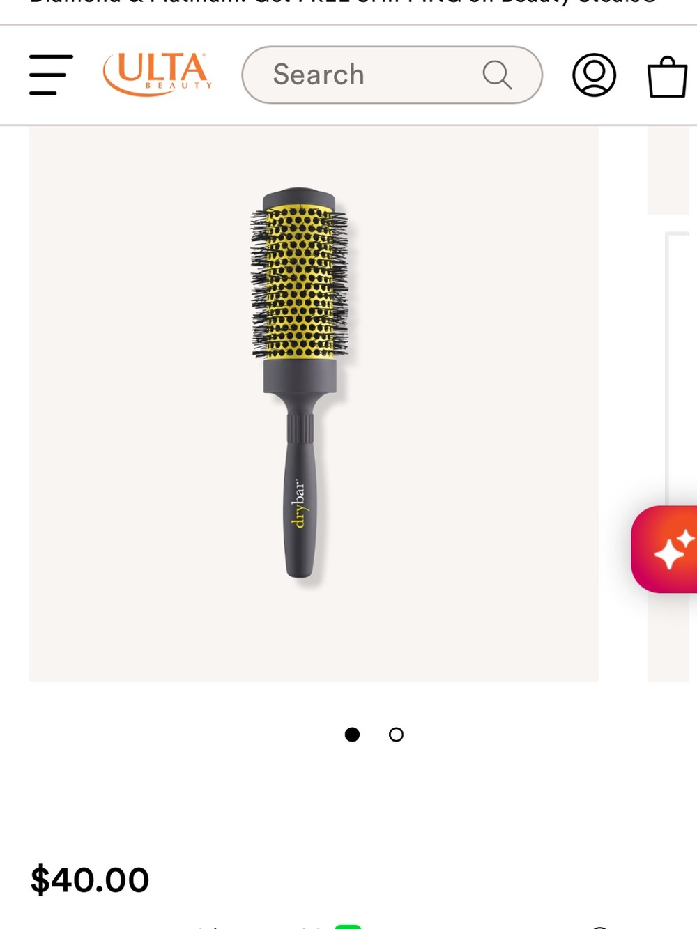drybar 2 1/4” Round Ceramic Brush C1.Bk.R.2